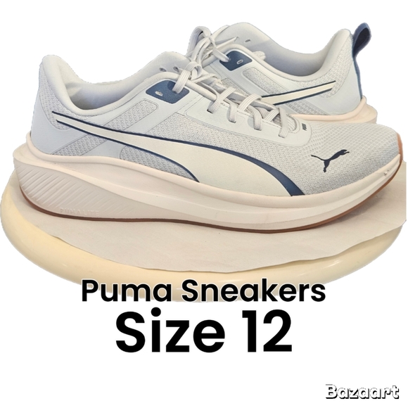 Puma Sneakers Mens Blue And White Size 12 - Picture 1 of 9